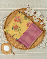 SC3494 - Tussar Digital Print With Stone